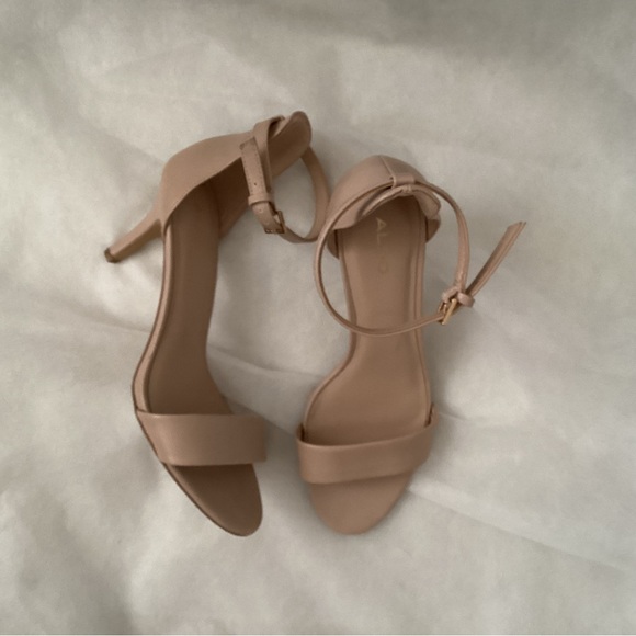 Aldo Shoes - Aldo Ankle Strap Open Toe Heels, Size 7.5